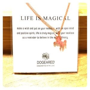 Rose gold NECKLACE UNICORN PENDANT